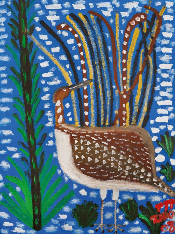 Trevor ‘Turbo’ Brown Lyre Bird, 2008 92 x 123cm, Acrylic on linen